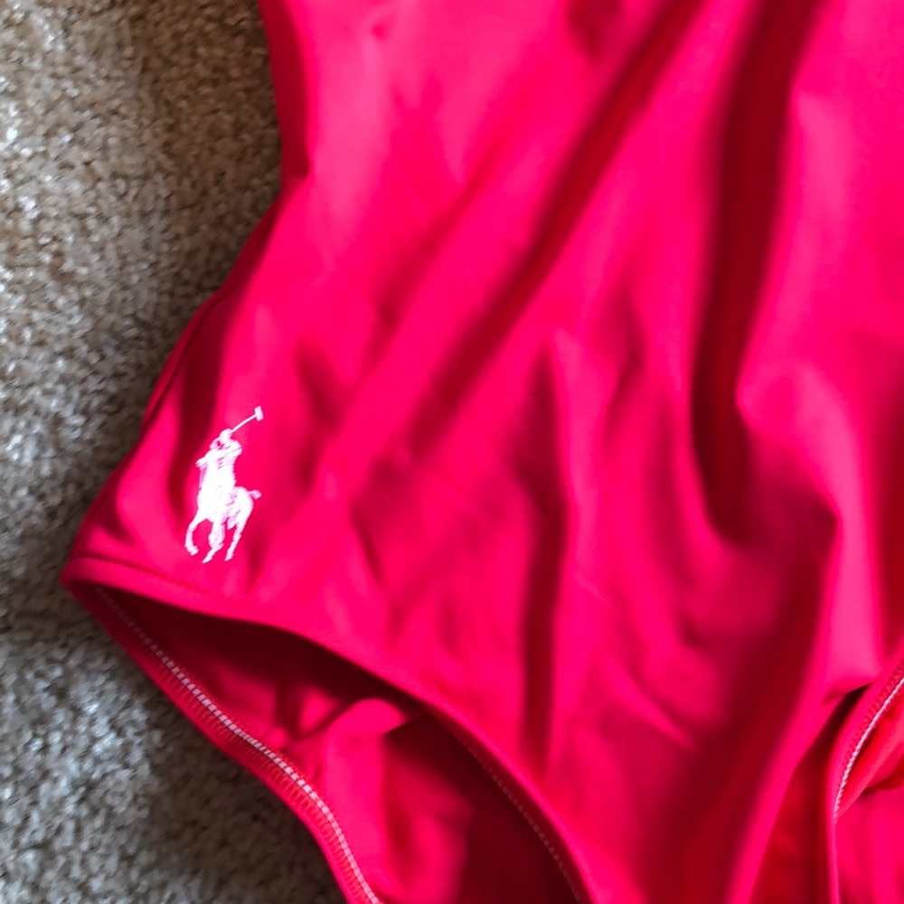 New! Polo Ralph Lauren Scoop back one piece -S - Picture 4 of 8